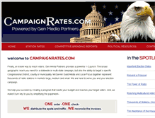 Tablet Screenshot of campaignrates.com